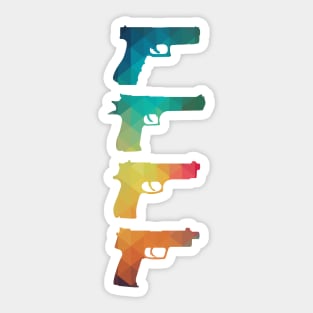 Rainbow guns 02 Sticker